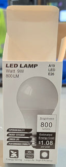 GENERIC SYTLECRAFT LAMP, TWIST-KNOB ACTIVATION, W/ 800LM LED BULB - WHITE - Like New