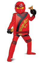 Disguise Kai Costume for Kids, Lego Ninjago Legacy Character, 7-8, Red (100409K) - Brand New