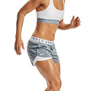 1344552 Under Armour Women's Play Up 3.0 Shorts Gray/White 2XL - Brand New