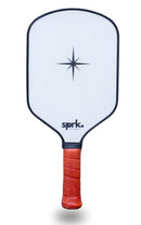 SPRK Fiber Glass Pickleball Paddle with Textured Surface - WHITE/BROWN - Brand New