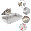 Yangbaga Stainless Steel Litter Box for Cat and Rabbit B0936D91X2 - Silver - Like New
