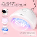 Morovan Acrylic Nail Kit with Drill and Lamp - 4 Colors - Like New