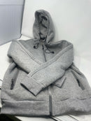 BLU ROCK NEW YORK SOFT WARM SHERPA LINING ZIP UP SWEATER - MEN M - HEATHER GRAY - Brand New