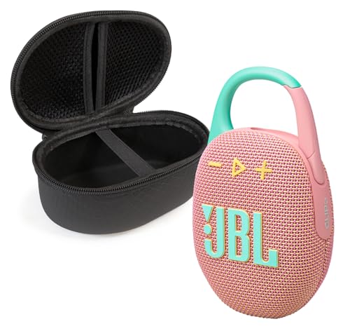 JBL CLIP 5 BLUETOOTH SPEAKER AND DIVVI! PROTECTIVE CASE JBL-CLIP-5-DIVVI - PINK - Like New