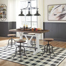 Ashley Pinnadel Industrial Height Swivel Barstool 2 Count B01F8ME8XY - Brown - Brand New