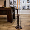 ANN ROYAL MATERIALS Metal Pool Cue Rack 11"D x 24"W x 11"H Holds up to 6 Cues - Brand New