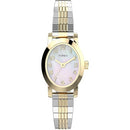 TIMEX WOMEN'S CAVATINA WATCH - TPEARL DIAL, GOLD-TONE CASE - TWO-TONE - Brand New