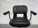 SUPERHANDY UPGRADED FULLY PADDED FAUX LEATHER CUSHIONED SEAT - BLACK Like New