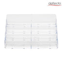 DEFLECT-O DEFLECTO 70801 EIGHT-POCKET BUSINESS CARD HOLDER CAPACITY 400 CLEAR - Brand New