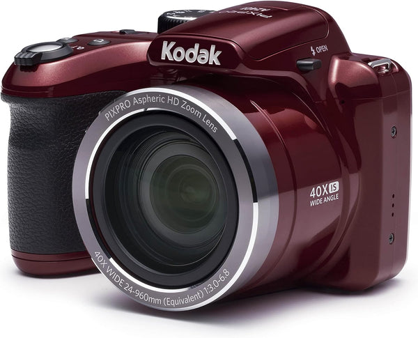 Kodak AZ401RD PIXPRO Digital Camera with 16 Megapixels and 40x Optical Zoom -Red Like New