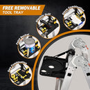 SOCTONE LADDER A FRAME 4 STEP EXTENSION LADDER 14.5 FT ZL1104 - Gray - Like New