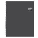 BLUE SKY WEEKLY/MONTHLY PLANNER 8-1/2" X 11", 100008-26 - CHARCOAL METALLIC - Brand New