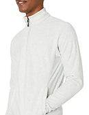 AMAZON ESSENTIALS MAN'S QUARTER-ZIP FLEECE PULLOVER JACKET, MEN XS - LIGHT GREY - Brand New