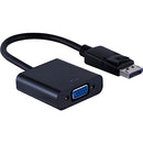 ATIVA DISPLAYPORT TO VGA PIGTAIL ADAPTER 6” BLACK 36543 - BLACK - Brand New