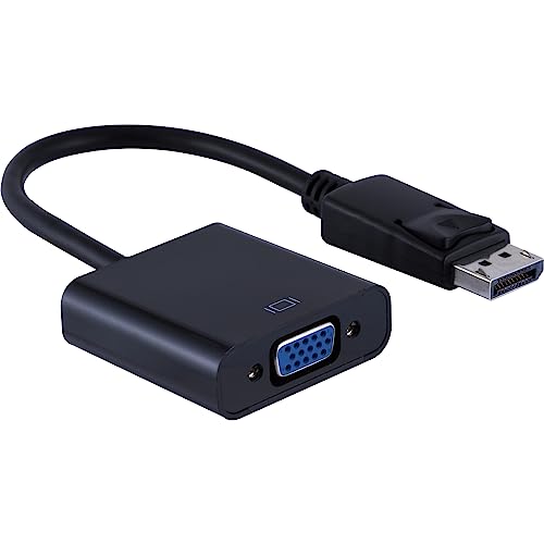 ATIVA DISPLAYPORT TO VGA PIGTAIL ADAPTER 6” BLACK 36543 - BLACK - Brand New