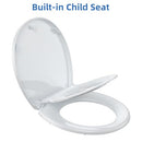 Garvee Toilet Seat, Round 17" PP Soft Close Lid, Quick Release, White - Like New