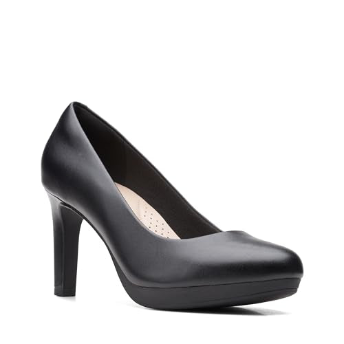 CLARKS WOMEN'S AMBYR JOY PUMP - SIZE: WOMEN 7.5 - BLACK LEATHER - Like New