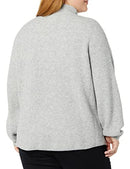 AMAZON ESSENTIALS WOMEN'S SHORT SLEEVES SWEATER, SIZE: M - GRAY HEATHER - Brand New