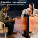 EAST OAK 1500W Patio Heater Portable Electric3 Heating Levels UTH22002 - BLACK - Like New