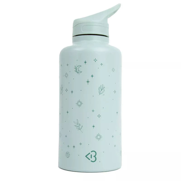 BLOGILATES 62OZ STAINLESS STEEL WATER BOTTLE - LIGHT MINT GREEN - Like New