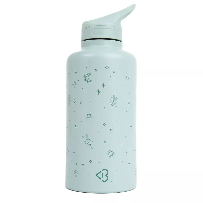 BLOGILATES 62OZ STAINLESS STEEL WATER BOTTLE - LIGHT MINT GREEN - Like New