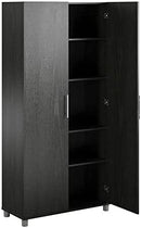 Ameriwood Home SystemBuild Camberly 36" Utility Storage Cabinet 3402335COM Black Like New