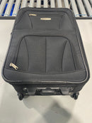 ROCKLAND 19 INCH FASHION SOFTSIDE UPRIGHT LUGGAGE EXPANDABLE - BLACK - Brand New
