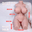 Fantcicoo 38LB Love Doll Lifelike with Vaginal Anal Breast Sex Male Sex to, Red - Brand New