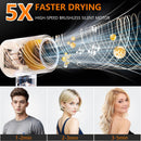 XINANDEP HRYCF HAIR DRYER 160000 RPM BLOW DRYER HIGH-SPEED - WHITE - Like New