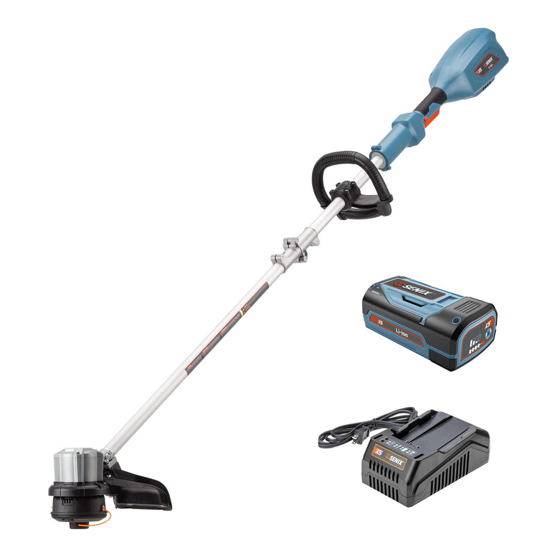 SENIX X5 58 VOLT MAX CORDLESS BRUSHLESS GRASS TRIMMER AND EDGER LAWN TOOL - Like New