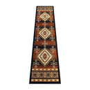 Masada Rugs 2'x7' Southwest Native American Area Rug in Brown - Design B357 - Brand New