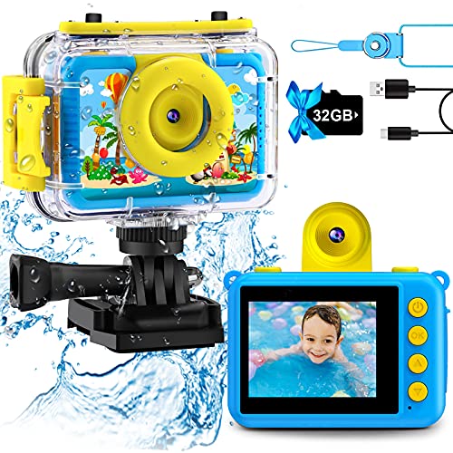 GKTZ Kids Waterproof Camera Underwater Camera Birthday Gifts - Scratch & Dent