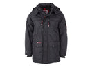 CANADA WEATHER GEAR MEN'S 4-POCKET HOODED PARKA, BLACK, 2XL, OMCW366PZ - Brand New