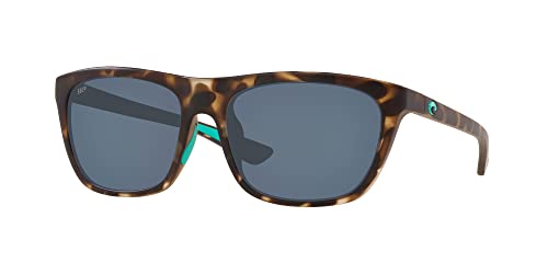 Costa Del Mar Women's Cheeca Square Sunglasses, Matte Shadow Tortoise/Gray - Like New