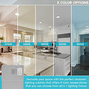 LUXRITE 8 Inch Ultra Thin LED Recessed Lighting 23W 5 Color Selectable - NEW - Brand New
