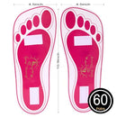 HEESTAR 60 PAIRS(120 FEETS) DISPOSABLE PINK TANNING FEET PADS S2-0EBG-712C-PINK - Brand New