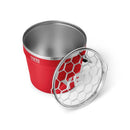 YETI Rambler Beverage Bucket, Double-Wall Vacuum Insulated Bucket - Rescue Red - Brand New