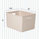 Superio Ribbed Collection - Eco-Friendly Storage Bins Organizer X-Large 1 Pack - Brand New