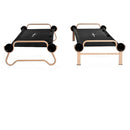 DISC-O-BED LARGE COTS WITH 2 ORGANIZERS - BLACK - Like New