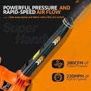 SuperHandy 3 in 1 Leaf Blower, Vacuum and Mulcher Electric 120V - BLACK/ORANGE Like New