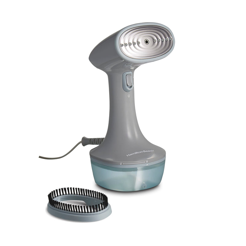 HAMILTON BEACH HANDHELD GARMENT STEAMER FOR CLOTHES, 11557 - GRAY/BLUE - Like New
