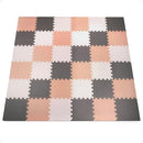BalanceFrom 36-Pack 12x12 EVA Interlocking Foam Mat, Cream/Beige/Gray - Brand New