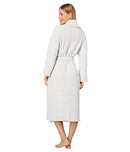 Barefoot Dreams® CozyChic Heathered Towel Robe Women Shawl Collar White 1 - Brand New