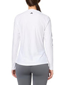 ADIDAS WOMEN'S ULTIMATE365 TWISTKNIT LONG SLEEVE SHIRT - SIZE: WOMEN L - WHITE - Brand New