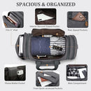 Gonex Canvas Duffle Bag Expandable 50L Travel Overnight Weekender Bag - Brand New