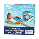AQUA LEISURE AQUA POOL CHAIR FLOAT FOR ADULTS ZERO GRAVITY - BLUE FERN - Like New