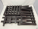 PLANT STAND 6 TIERS WOOD PLANT STAND SHELVES RACK FLOWER DISPLAY - BLACK - Like New