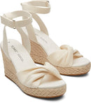 1005831222 TOMS WOMEN'S MARISELA SANDAL NATURAL SLUBBY WOVEN SIZE 8 - Like New