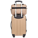 Travelers Club Midtown Hardside 4-Piece Luggage Travel Set, Expandable - Tan - Like New