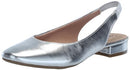 LIFESTRIDE WOMEN'S CLAIRE SLINGBACK BALLET FLATS - WOMEN 6 - SILVER - Like New